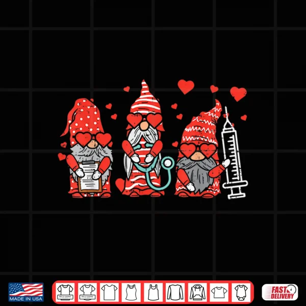 Gnome Nurse Scrub Valentine Rn Icu Er Valentines Day Women Shirt 4 Design Gnome Nurse Scrub Valentine Rn Icu Er Valentines Day Women Shirt