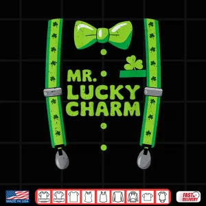 Design Cute Mr Lucky Charm St Patricks Day Boys Kids Toddlers Shirt