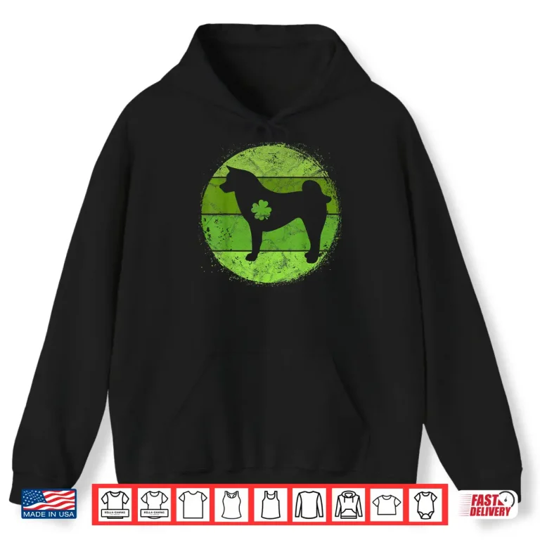 Circular Akita Irish Shamrock Gift Dog St Patrick'S Day Shirt 1 Hoodie Circular Akita Irish Shamrock Gift Dog St PatrickS Day Shirt