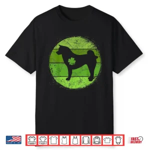 Circular Akita Irish Shamrock Gift Dog St Patrick’S Day Shirt