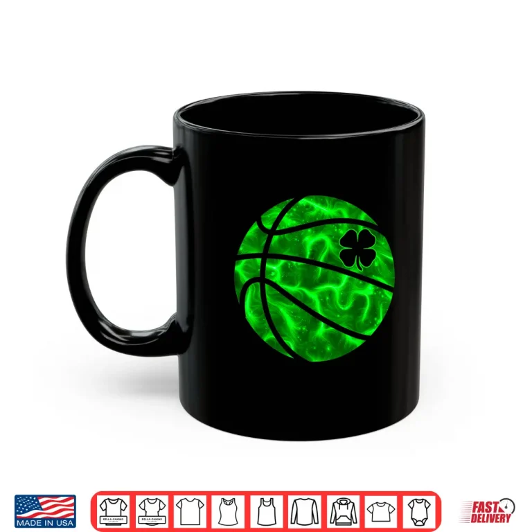 Mug Basketball Shamrock Lucky Clover Irish St PatrickS Day Boys Shirt
