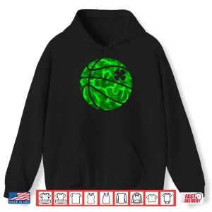 Hoodie Basketball Shamrock Lucky Clover Irish St PatrickS Day Boys Shirt