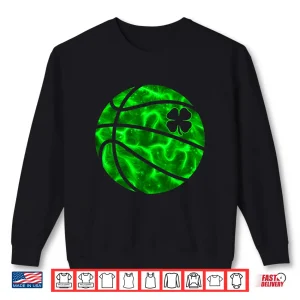 Sweatshirt Basketball Shamrock Lucky Clover Irish St PatrickS Day Boys Shirt
