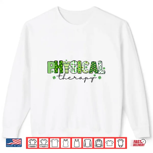 Sweatshirt Groovy Physical Therapy Lucky Shamrock St PatrickS Day Shirt