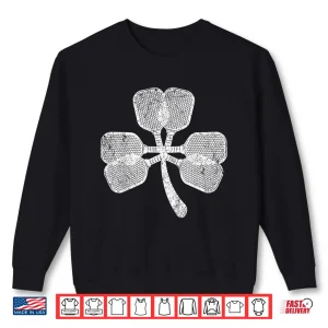 Sweatshirt Funny Pickleball Sticks As Shamrock Clover St. PatrickS Day Shirt