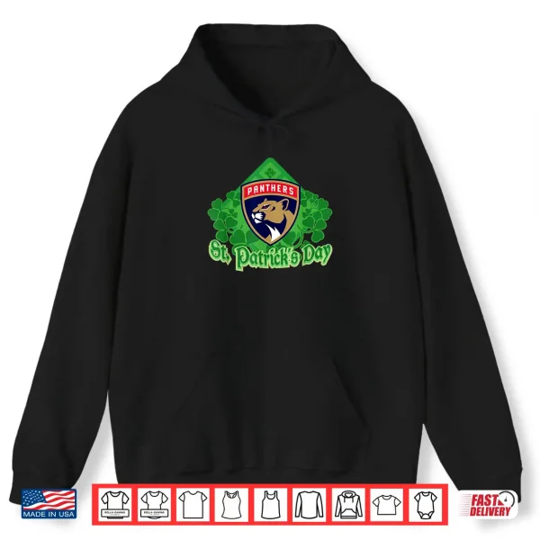 Hoodie Florida Panthers St. PatrickS Day Black Nhl Licensed Shirt