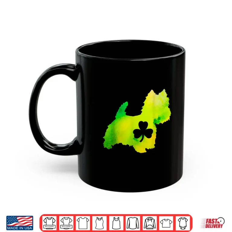 Mug Dog Mom Dog Lover St. PatrickS Day Westie Mom Mens Womens Shirt