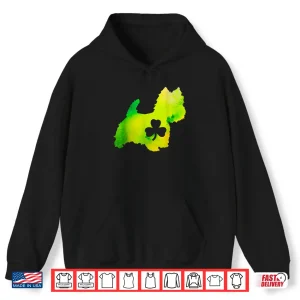 Hoodie Dog Mom Dog Lover St. PatrickS Day Westie Mom Mens Womens Shirt