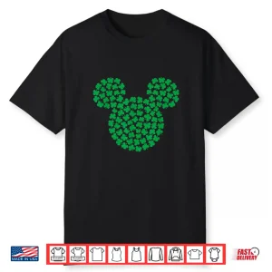 Disney Mickey Mouse Green Clovers St. Patrick’S Day Shirt