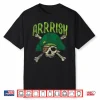 Arrish Irish Pirate Skull Leprechaun St Patricks Day Boys Shirt