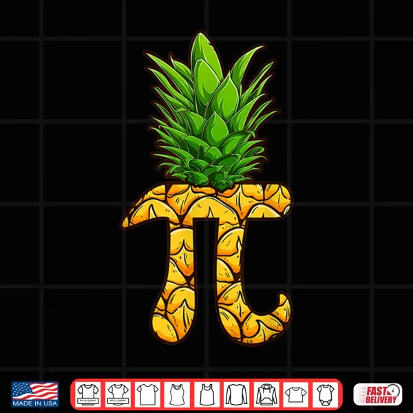 Design Funny Math Teacher Hawaiian Shirts Pineapple Pi Day Symbol Shirt