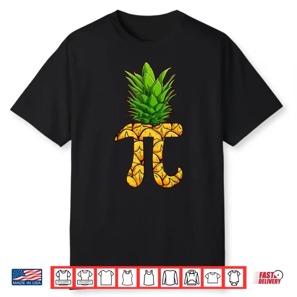 Funny Math Teacher Hawaiian Shirts Pineapple Pi Day Symbol Shirt