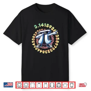 Funny Dabbing Pi Symbol Kids Boys Youth Math Teacher Pi Day Shirt