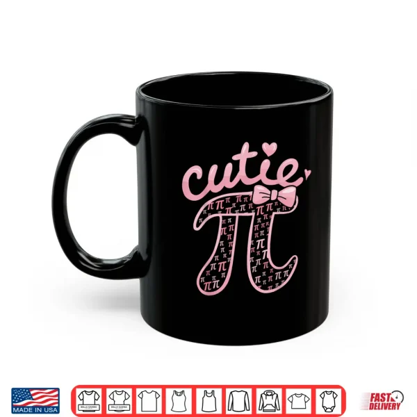 Mug Cutie Pi Symbol Bow 3.14 Funny Math Lovers Women Kids Shirt