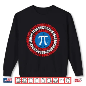 Sweatshirt Captain Pi Superhero Shield Funny Math Pi Day Shirt