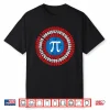 Captain Pi Superhero Shield Funny Math Pi Day Shirt