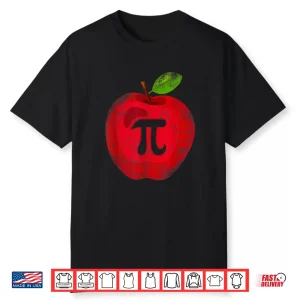 Apple Pi Day Math Lover Teacher Student 3.14 Apple Pie Pun Shirt