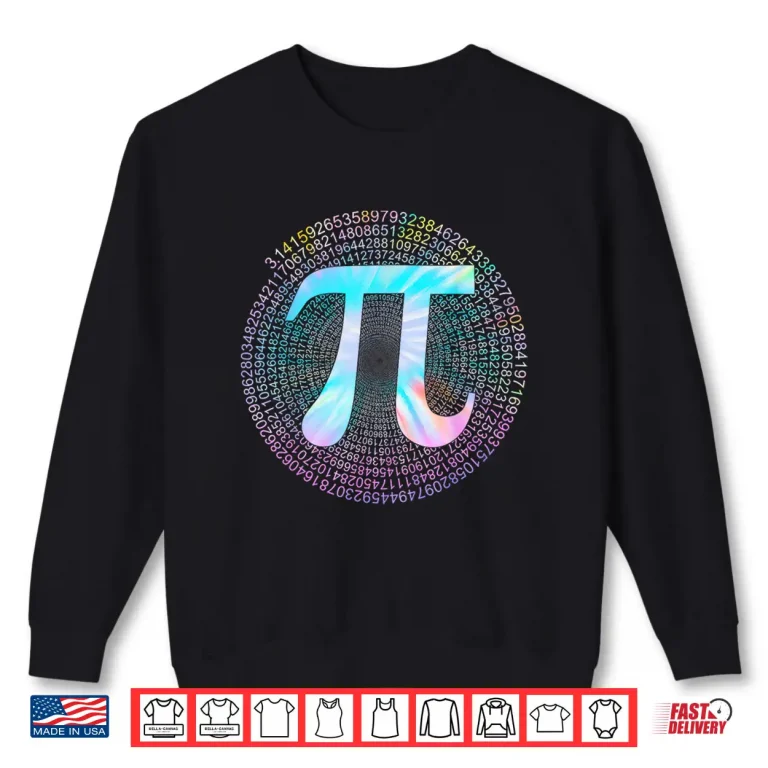 Sweatshirt Tie Dye Pi Shirt 314 Pi Number Symbol Math Science Pi Day Shirt