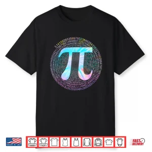 Tie Dye Pi Shirt 3,14 Pi Number Symbol Math Science Pi Day Shirt