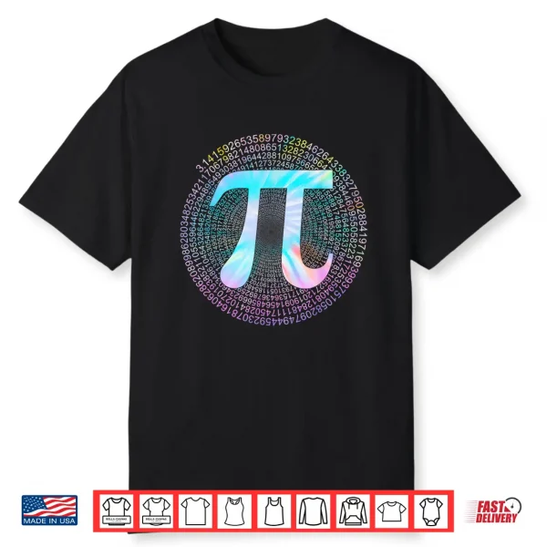 Tie Dye Pi Shirt 3,14 Pi Number Symbol Math Science Pi Day Shirt