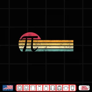 Design Retro Vintage Pi Day Shirt Funny Math Nerd Gift