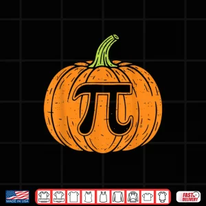 Design Pumpkin Pi Symbol Funny Math Nerd Spooky Halloween Pi Day Shirt