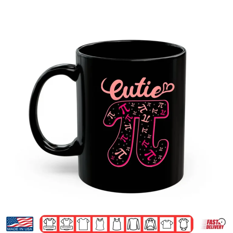 Mug Pi Day Shirt Women Kids Men Toddler Math Teacher Cutie Pi Shirt