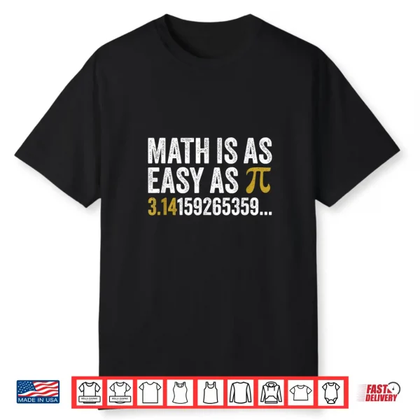 Pi Day Shirt 2024 Math Teacher Kids Decorations 3.14 Pi Day Shirt