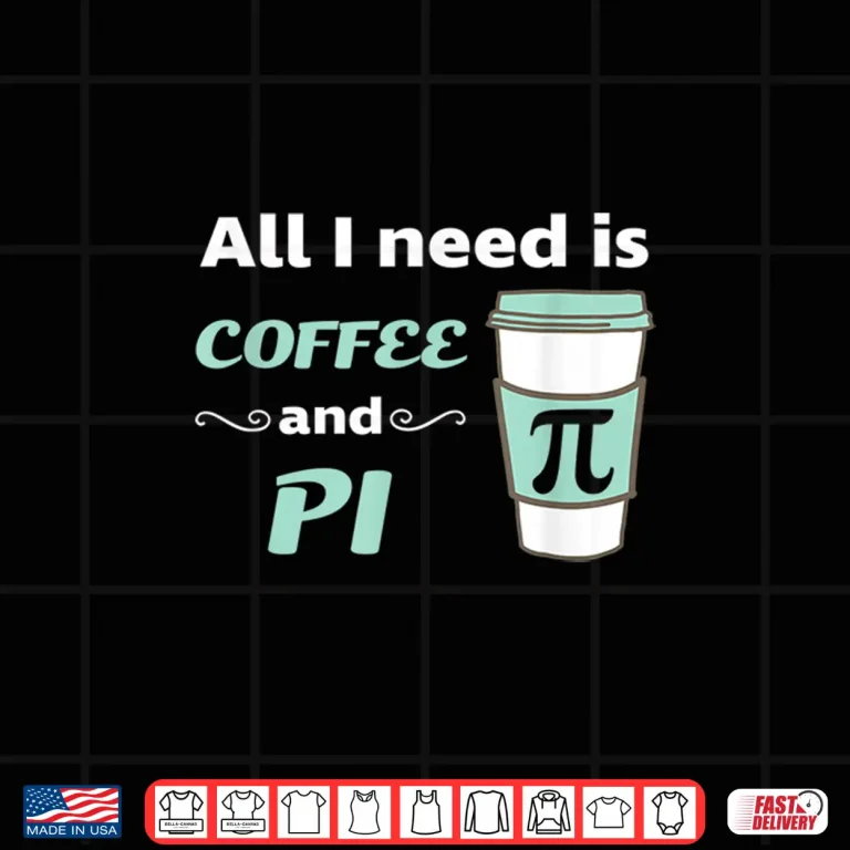 Design Pi Day Math Coffee Lover Geometry Calculus Trigonometry Shirt