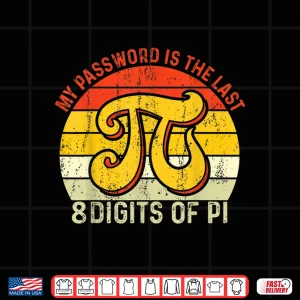 Design My Password Is The Last 8 Digits Of Pi Shirt