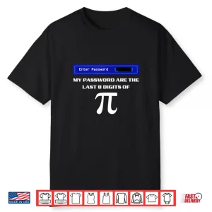 My Password Are The Last 8 Digits Of Pi Shirt
