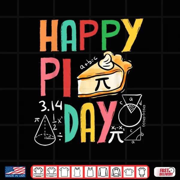 Design Funny Pi Day 3.14 Pie Math Science Pi Symbol Teachers Kids Shirt