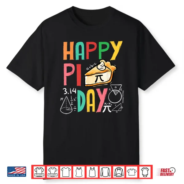 Funny Pi Day 3.14 Pie Math Science Pi Symbol Teachers Kids Shirt