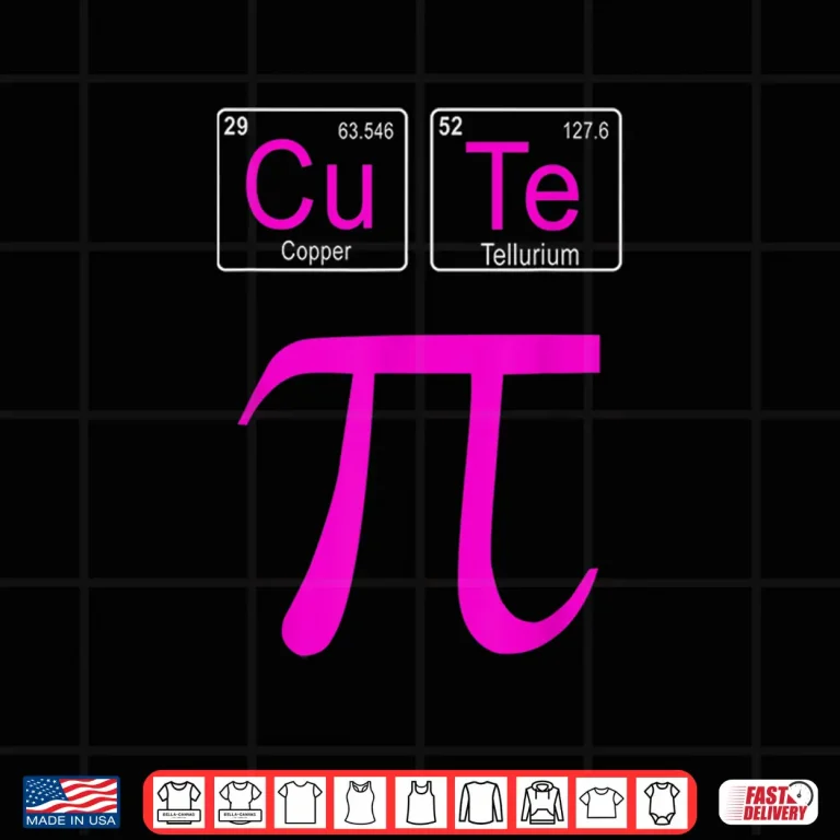 Design Cutie Pie Pi Day Shirt Cute Math Periodic Table Pun Gift