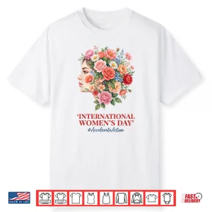 Feminist International Women’S Day Accelerate Action Floral Shirt