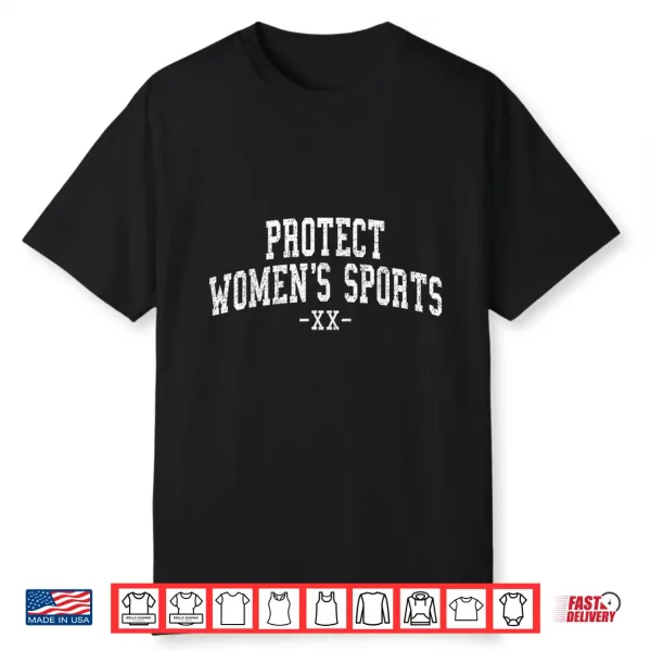 Protect Women’S Sports Day College Letter Style Athletes Shirt