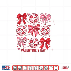 Design Love Soccer WomenS Football ValentineS Day Design Shirt