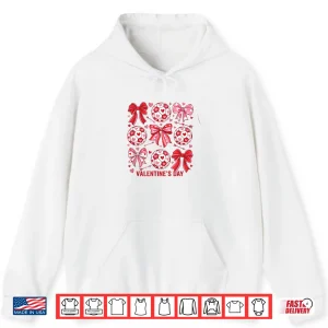 Hoodie Love Soccer WomenS Football ValentineS Day Design Shirt