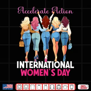 Design Accelerate Action International WomenS Day 8 March Women Shirt