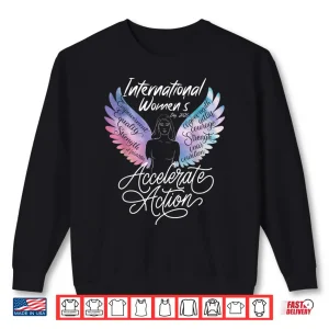 Sweatshirt Accelerate Action International WomenS Day 2025 For Women Shirt