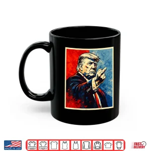 Mug Trump Middle Finger 2026 Meme Vintage Funny Shirt