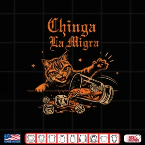 Design Chinga la migra Cat Shirt