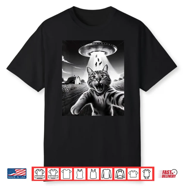 Cat UFO Aliens Sarcastic Humor Sayings Sarcasm Quotes Shirt
