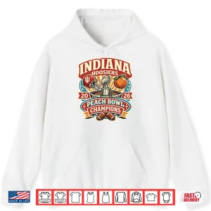 Hoodie Indiana Hoosiers Peach Bowl Champions 2026 Shirt