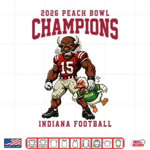Design Indiana Football 2026 Peach Bowl Champions Shirt