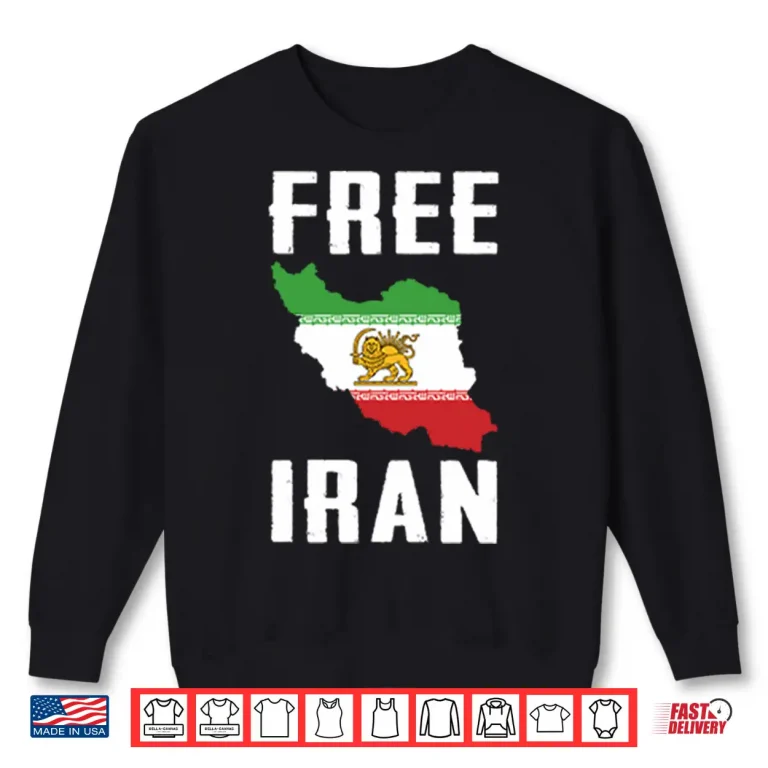 Sweatshirt Free Iran Lion Symbol Shirt