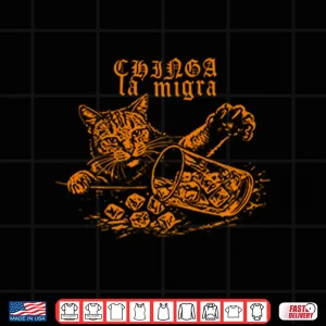 Design Chinga La Migra Fuck ICE Cat Shirt