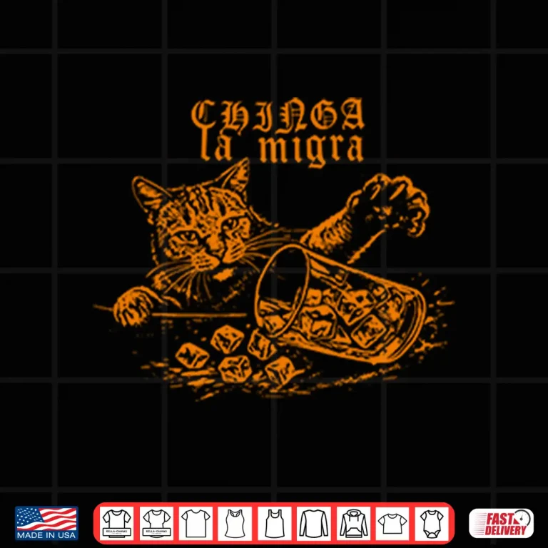 Design Chinga La Migra Fuck ICE Cat Shirt
