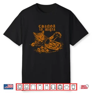 Chinga La Migra Fuck Ice Cat Shirt