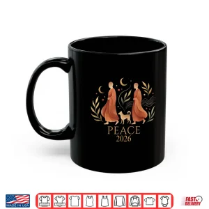 Mug Walk Peace 2026 World Peace Monks with Aloka Dog Spiritual Shirt